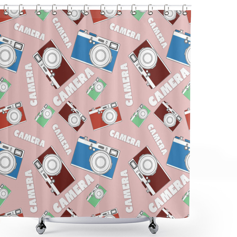 Personality  Old Retro Camera Set Shower Curtains