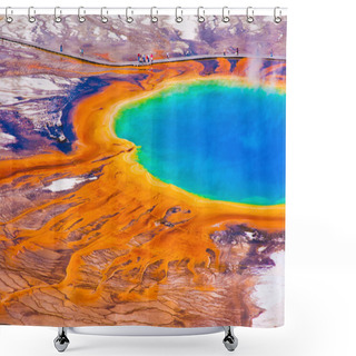 Personality  The World Famous Grand Prismatic Spring In Yellowstone National Park Shower Curtains