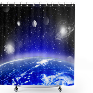 Personality  Mother Earth Shower Curtains
