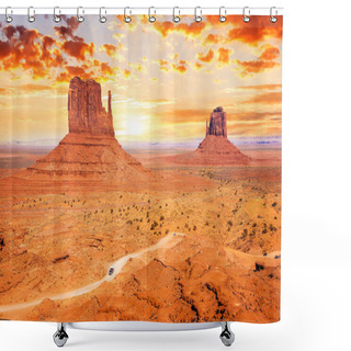 Personality  Monument Valley Shower Curtains