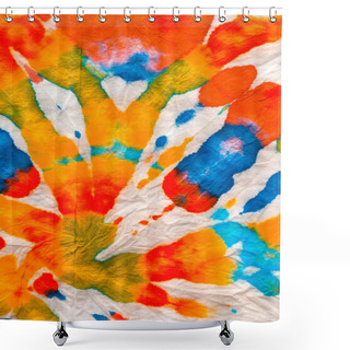 Personality  Tie Dye Spiral Background. Shower Curtains