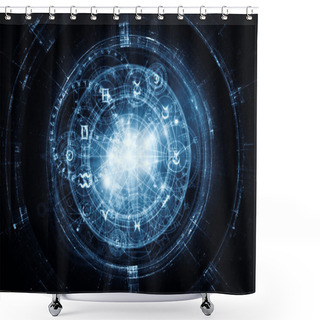 Personality  Virtual Sacred Geometry Shower Curtains