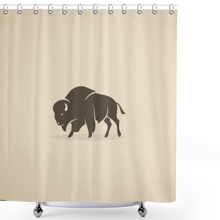Personality  Buffalo Shower Curtains