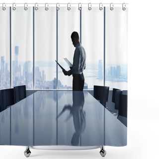 Personality  Business Concept Shower Curtains