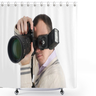 Personality  Professional Photographer Shower Curtains