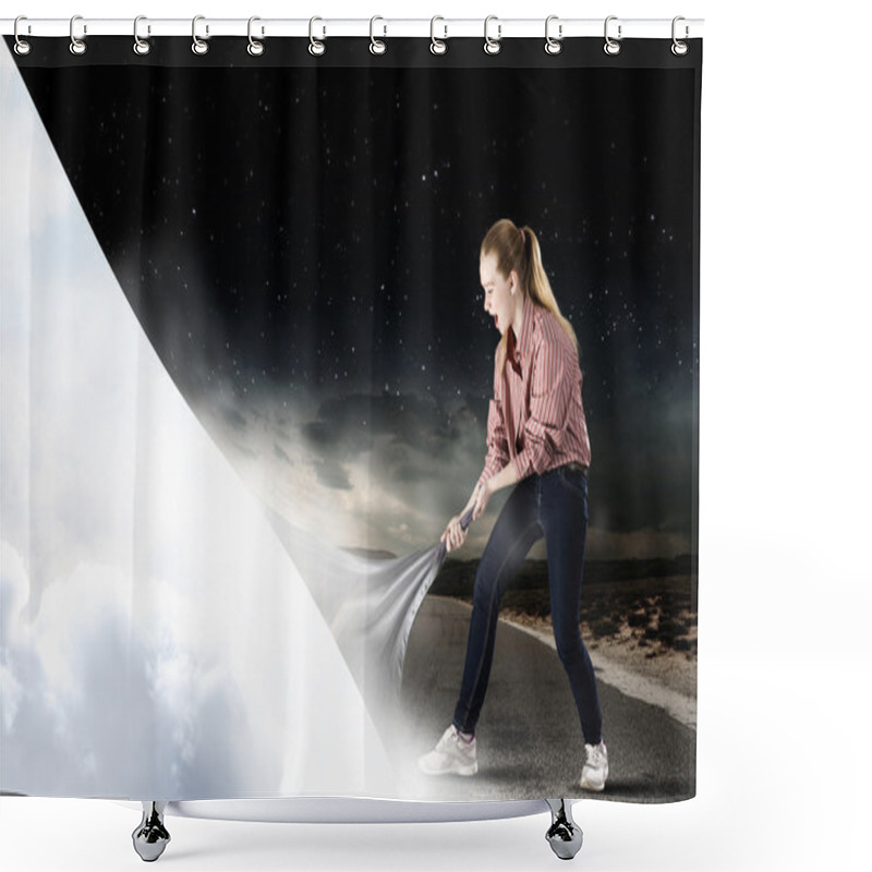 Personality  Another reality shower curtains