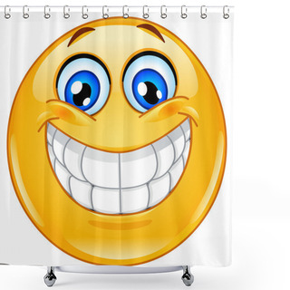Personality  Big Smile Emoticon Shower Curtains