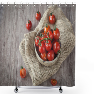 Personality  Fresh Cherry Tomatoes Shower Curtains