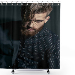 Personality  Stylish Handsome Man Shower Curtains