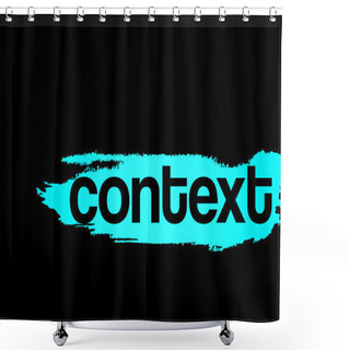 Personality  Context Concept In Word Tag Cloud Shower Curtains