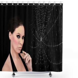 Personality  Spider Woman Shower Curtains