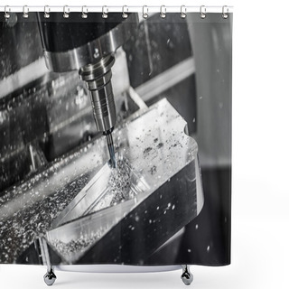 Personality  Metalworking CNC Milling Machine. Shower Curtains