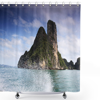 Personality  Rocky Mountain Landscape Shower Curtains