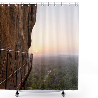 Personality  Bridge On Mountain Shower Curtains