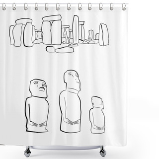 Personality  Famous Places Shower Curtains