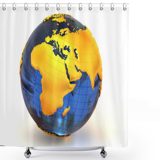 Personality  Earth Shower Curtains