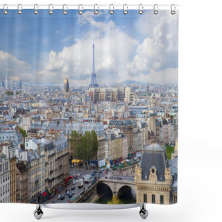 Personality  Skyline Of Paris, France Shower Curtains