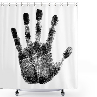 Personality  Hand Print Shower Curtains