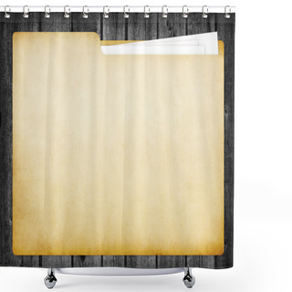Personality  Blank Manila Folder Shower Curtains