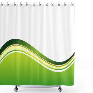 Personality  Abstract Waves Shower Curtains