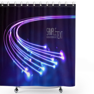 Personality  Optical Fibers Shower Curtains