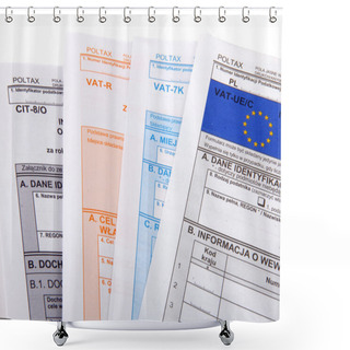 Personality  Blank Income Tax Forms. Polish Forms PIT . Shower Curtains