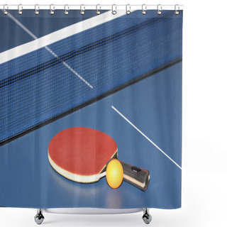 Personality  Ping Pong Close-up Shower Curtains