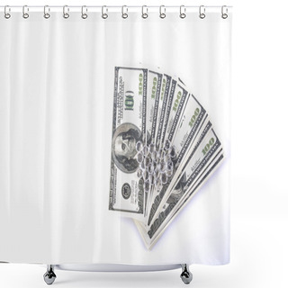 Personality  Finance Bank Paying 100 Cost Money Shower Curtains