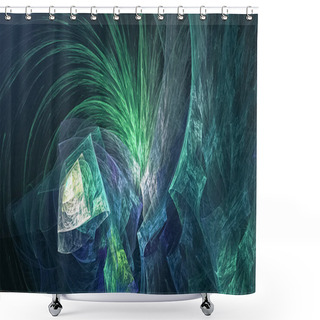 Personality  Fractal Art Background For Creative Design. Shower Curtains