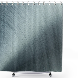 Personality  The Steel Surface With The Semicircular Lines.  Shower Curtains