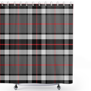 Personality  Vector Seamless Pattern Scottish Tartan Shower Curtains