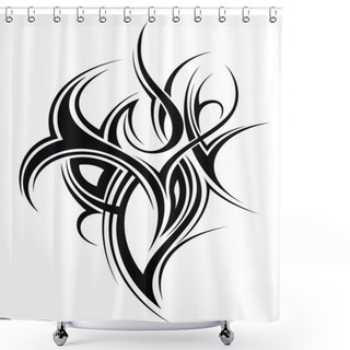 Personality  Tattoo Design Shower Curtains