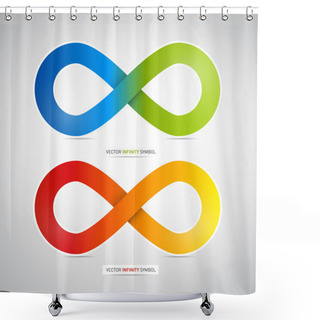 Personality  Colorful Infinity Symbol Shower Curtains