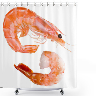 Personality  Shrimp Shower Curtains