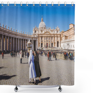 Personality  Papal Basilica Shower Curtains