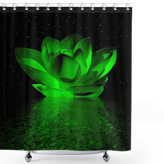 Personality  Water Lily Shower Curtains