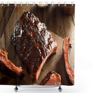 Personality  Homemade Smoked Barbecue Pork Ribs Shower Curtains
