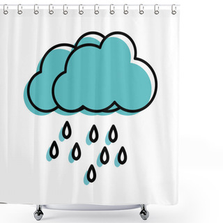 Personality  Moved Color Nice Nature Cloud Raining Weather In The Sky Shower Curtains