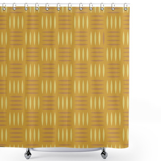 Personality  Wicker Pattern Or Wallpaper In Pastel Colors Shower Curtains