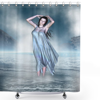 Personality  The Birth Of Venus Shower Curtains