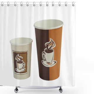 Personality  Coffee Cups Shower Curtains