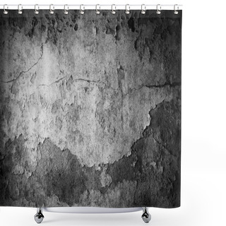 Personality  Closeup Of Textured Grey Concrete Shower Curtains