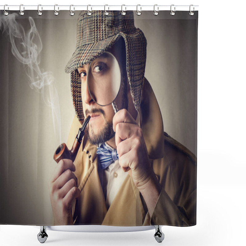 Personality  Sherlock Holmes shower curtains