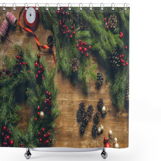 Personality  Christmas Decorations Shower Curtains