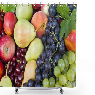 Personality  Handful Of Different Fresh Fruit Shower Curtains