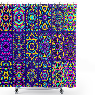 Personality  Kaleidoscopic Patterns Set Shower Curtains