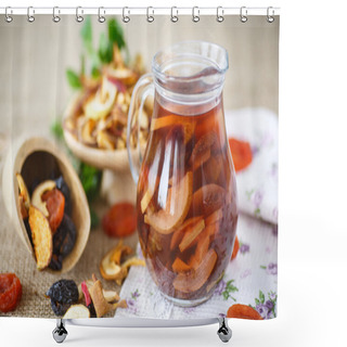 Personality  Compote Of Dried Fruits Shower Curtains