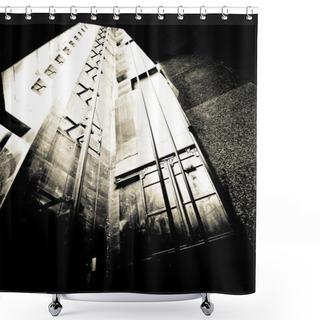 Personality  Old Freight Elevator Shaft Shower Curtains