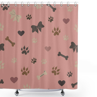 Personality  Cute Hand Drawn Elements. Delicate Design. Vector Illustration Shower Curtains