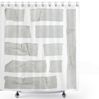 Personality  Strips Of Masking Tape Shower Curtains